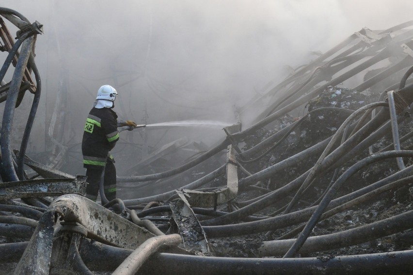 Pożar w halach, w których składowano i przetwarzano odpady, wybuchł w nocy z 4 na 5 września 2012 roku