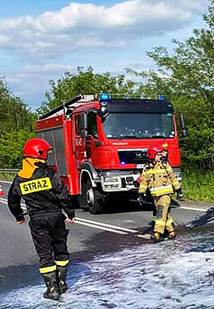 Auto z miasta nad Ropą spłonęło we wsi nad Dunajcem