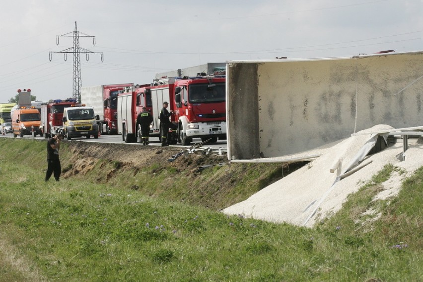 Wypadek na autostradzie A4 (ZDJĘCIA)