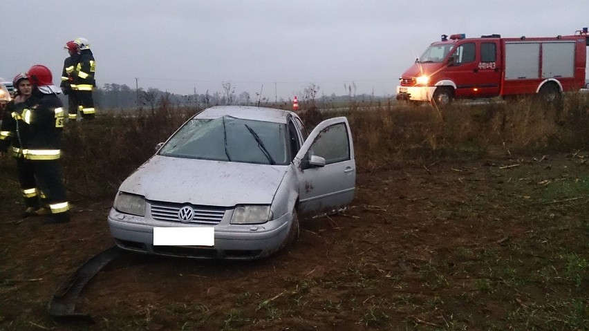 Wypadek na trasie Opalenica - Grodzisk