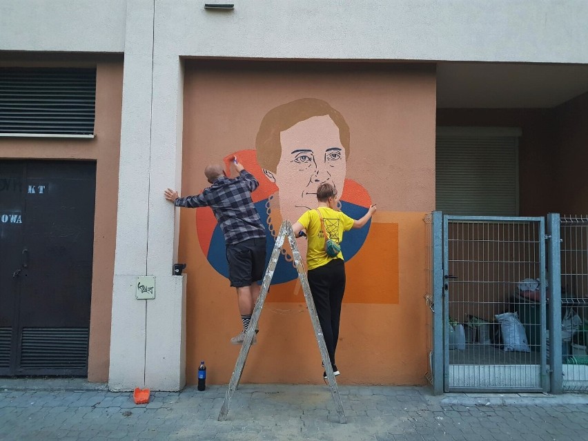 Kobiety na muralach w kieleckim osiedlu. Pierwszy już jest. Zobacz jak się prezentuje  