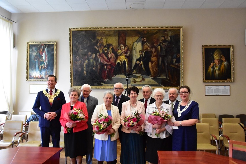 Jubileusze 55 lat pożycia małżeńskiego w Urzędzie Miejskim w...