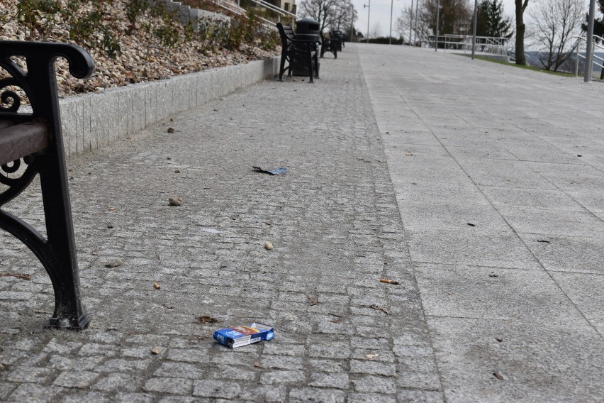 Park Tysiąclecia zaśmiecony kilka godzin po otwarciu.