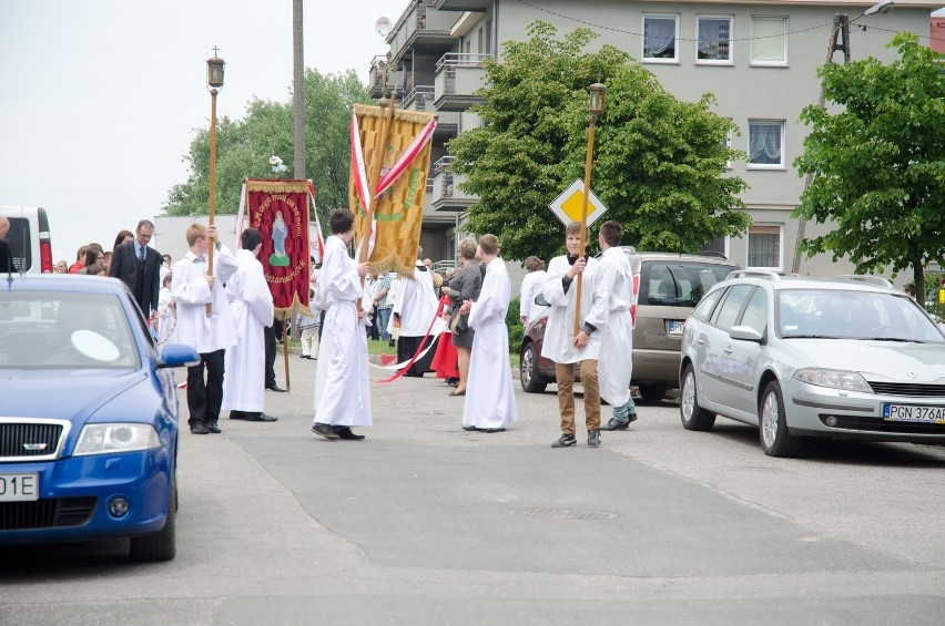 Procesja Bożego Ciała w parafii św. Bogumiła w Gnieźnie