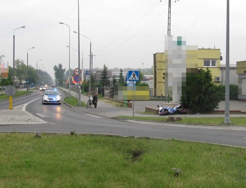 Śmiertelny wypadek z udziałem motocyklisty we Włocławku. Trwa śledztwo