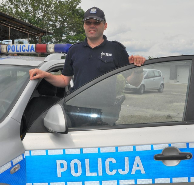 Mł. asp. Waldemar Zadura służbę w policji rozpoczął 23 lipca 2007r.