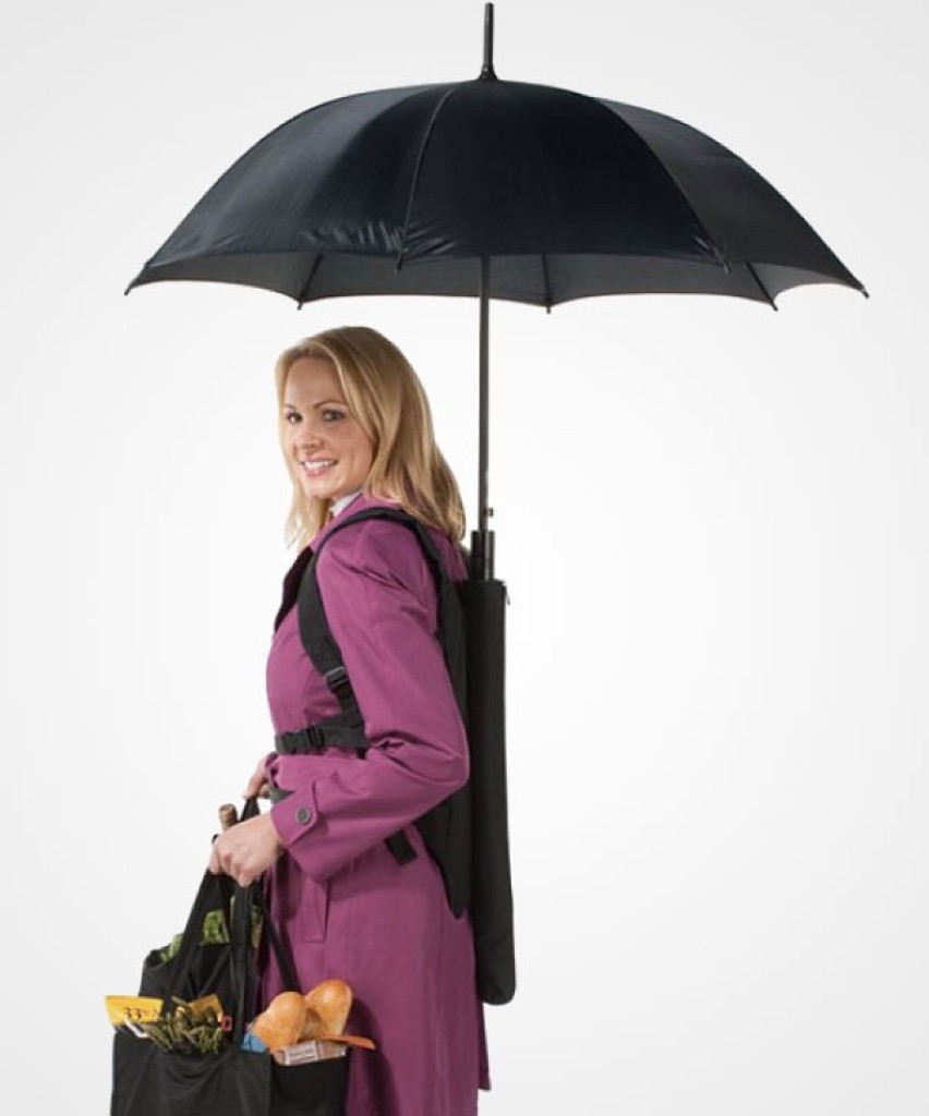 Nietypowe parasole: Parasol plecak