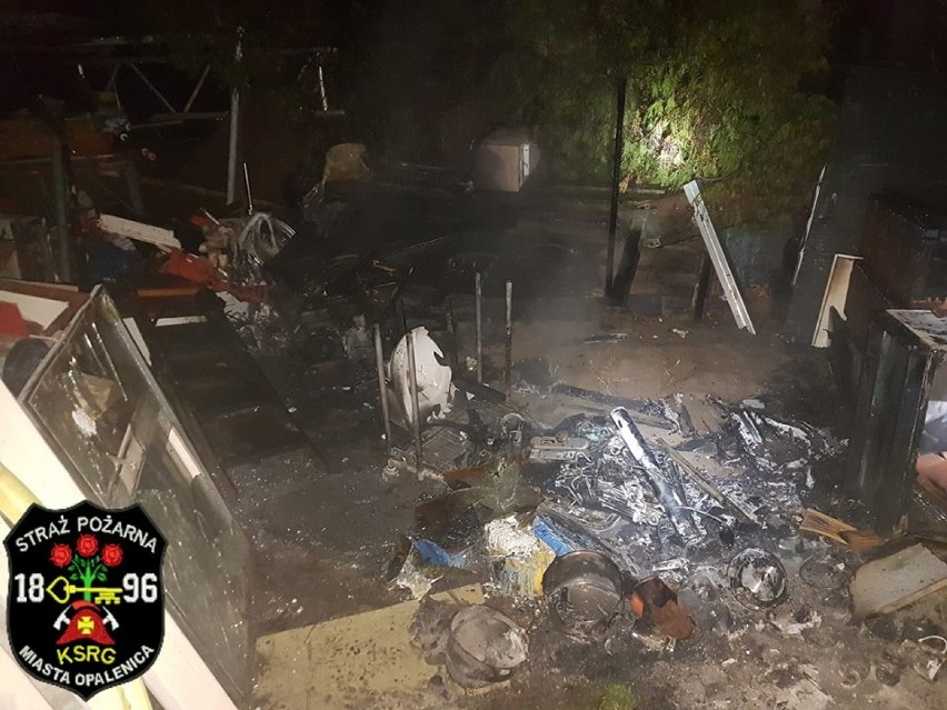 Zauważono ogień na terenie posesji w Opalenicy