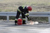 Wypadek w Borównie pod Bydgoszczą. Zderzyły się trzy busy, jedna osoba została ranna