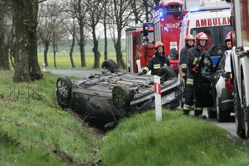 Wypadek w Koskowicach (ZDJĘCIA)