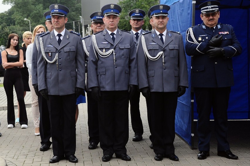 Uroczystość z okazji Święta Policji odbyła się przed KPP w...