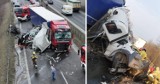 OKROPNY wypadek na DK 94 w Dąbrowie Górniczej. TIR staranował busa! Te zdjęcia wyglądają koszmarnie...