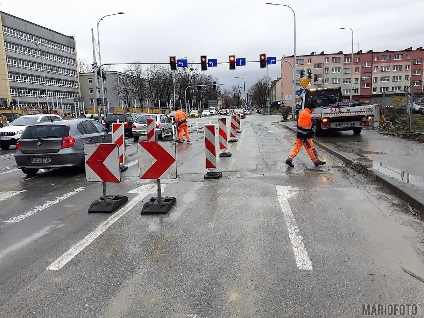 Zamknięcie ulicy Oleskiej w Opolu. Przyczyną jest awaria...