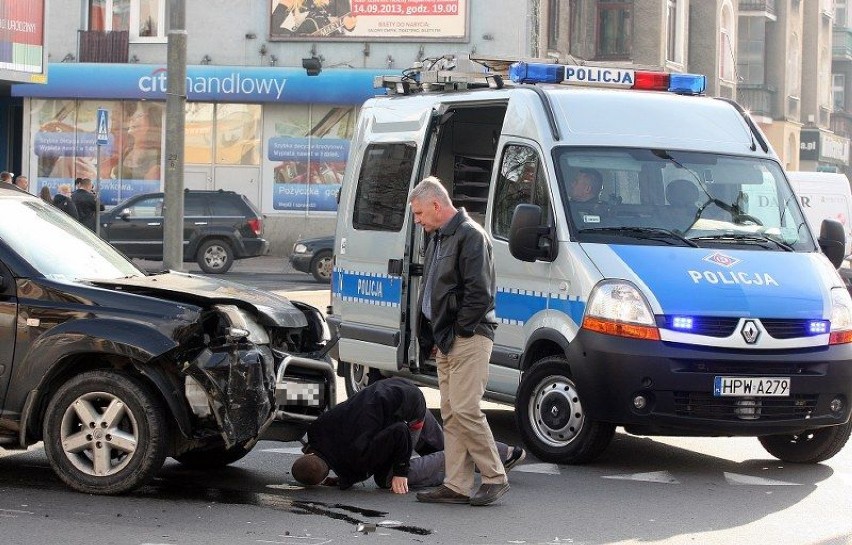 Wypadek na placu Kościuszki w Szczecinie