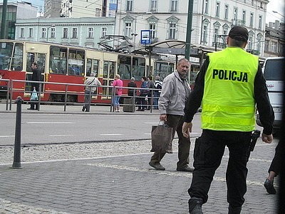 Policjanci z Sosnowca kontrolowali m.in. pieszych.