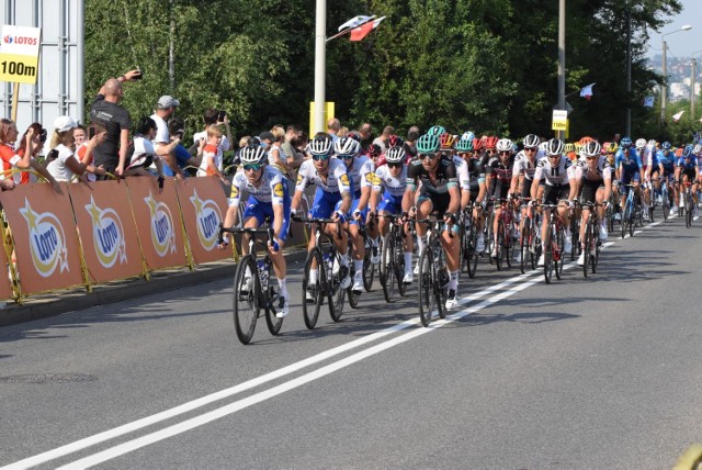 Tour de Pologne 2020. Finisz 3. etapu z Wadowic do Bielska-Białej