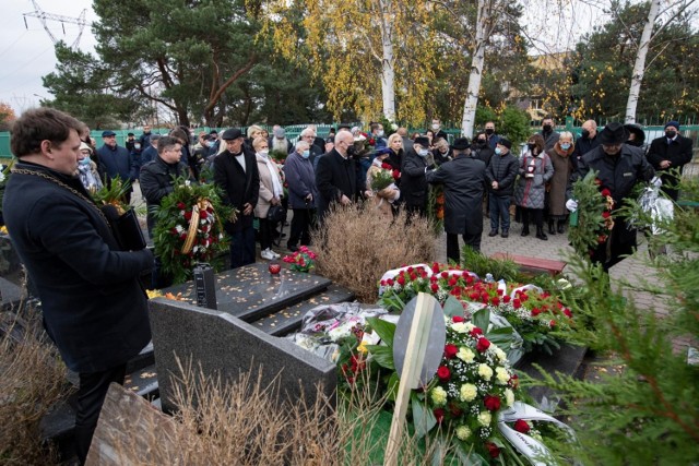 Uroczystość pogrzebowa Romualda Misterka odbyła się na cmentarzu przy ul. Wiślanej