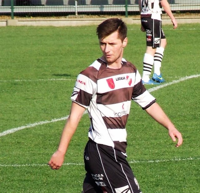 Maciej Stróżak miał kilka okazji, żeby strzelić gola dla Beskidu.
