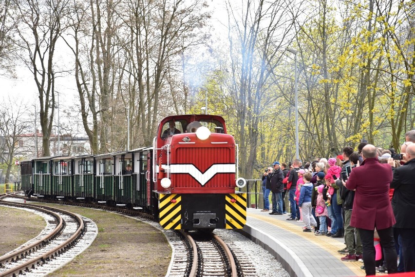 Otwarcie nowego peronu Żnińskiej Kolei Wąskotorowej im....