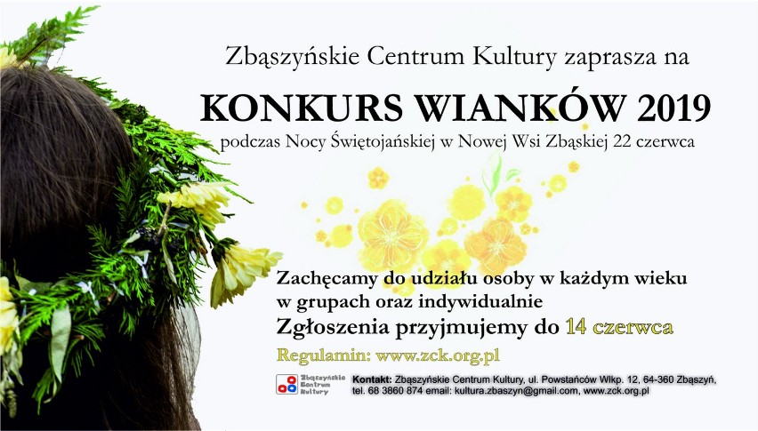 Konkurs wianków podczas Nocy Świętojańskiej w Nowej Wsi Zbąskiej - 22 czerwca 2019 