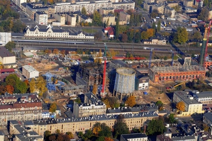 Zdjęcia Łodzi z lotu sterowcem z 2007 roku