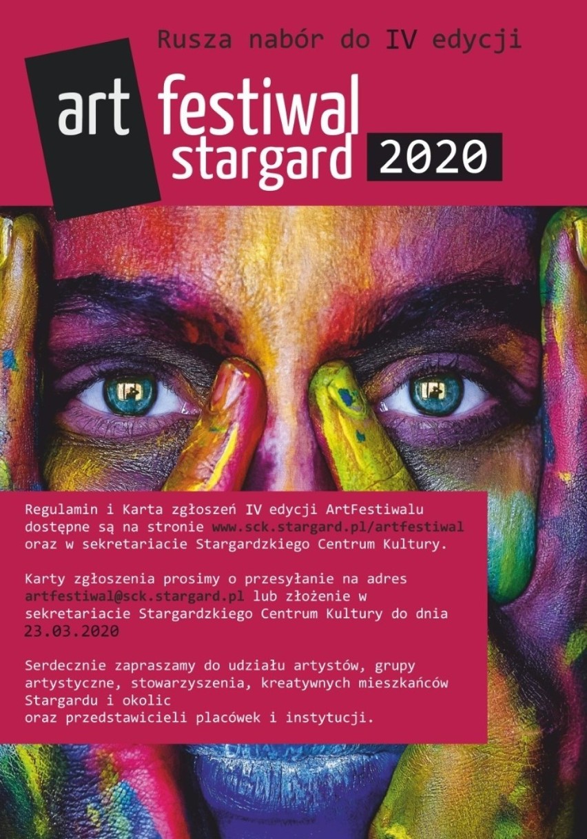 ArtFestiwal Stargard 2020. Trwa nabór uczestników. Są już pierwsze zgłoszenia