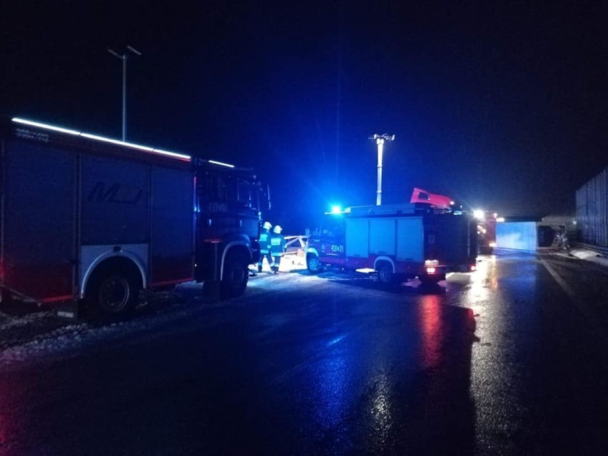 Wypadek na S8 między Zduńską Wolą i Łaskiem ZDJĘCIA