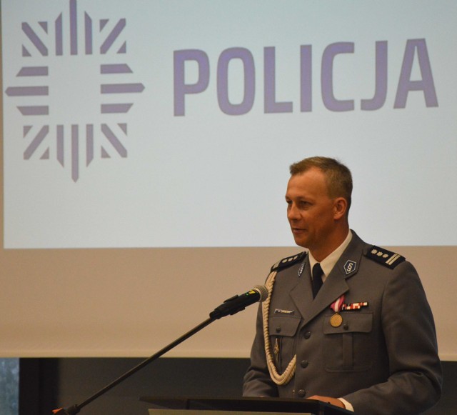 Insp. Michał Zapolski, komendant powiatowy policji w Malborku