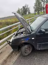 Groźny wypadek w Prabutach, kobieta trafiła do szpitala z urazem klatki piersiowej