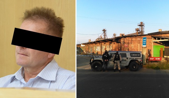 Śledczy wzdłuż i wszerz przeszukali skład złomu Janusza G. (na zdjęciu z lewej podczas procesu w Krośnie), ale nie znaleźli ciała Haliny. Do przełomu w sprawie nie doprowadził 
również detektyw Krzysztof Rutkowski