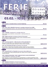 Ferie zimowe w Sierakowskim Ośrodku Kultury. Poznaj szczegółowy plan