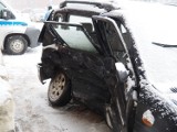 Wypadek na skrzyżowaniu Kilińskiego i Tylnej w Łodzi! Bardzo złe warunki na drogach! ZDJĘCIA