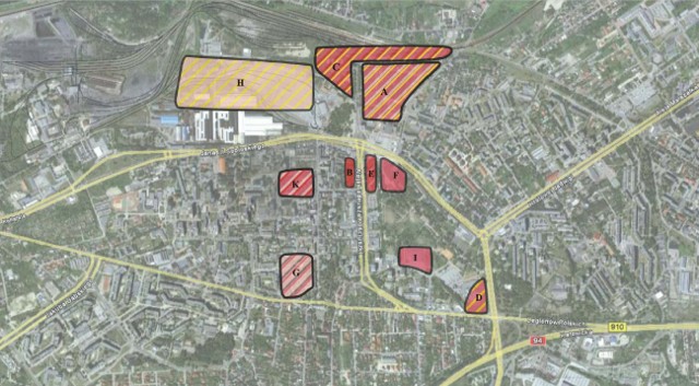 Określenie lokalizacji nowych funkcji miejskich w przestrzeni dzielnicy.