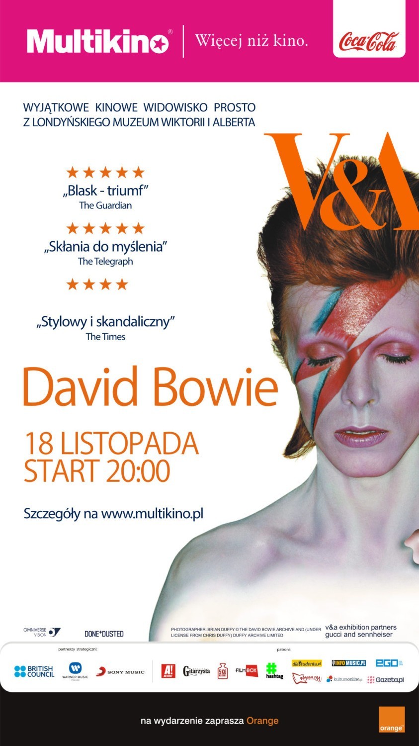 DAVID BOWIE IS

18 listopada, godzina 20.00

Filmowa...