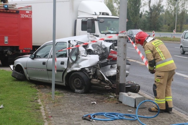 Wypadek na al. Sobieskiego we Wrocławiu 29.09.2020