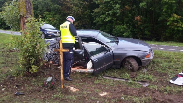 Kierowca  z Grudziądza wyszedł z wypadku cało. Dostał mandat