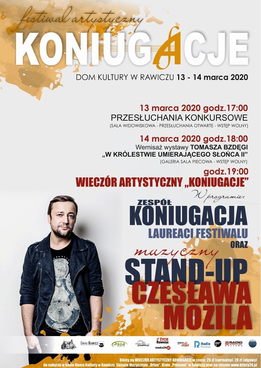 Rawicz. Festiwal "Koniugacje" 2020 już w marcu! Gwiazdą Czesław Mozil