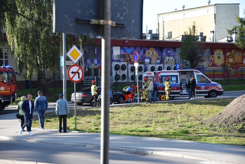 Wypadek na ulicy Piekarskiej w Jarosławiu