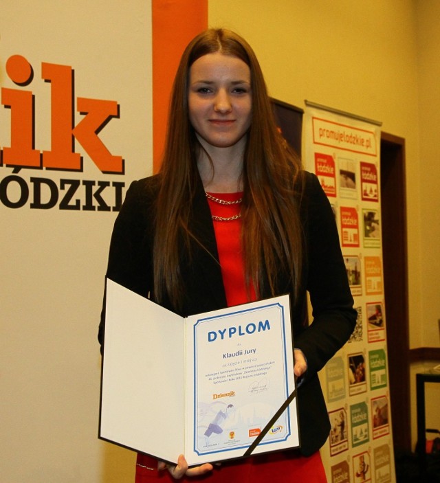 Klaudia Jura, najpopularniejszy sportowiec Ziemi Sieradzkiej w 2015 roku