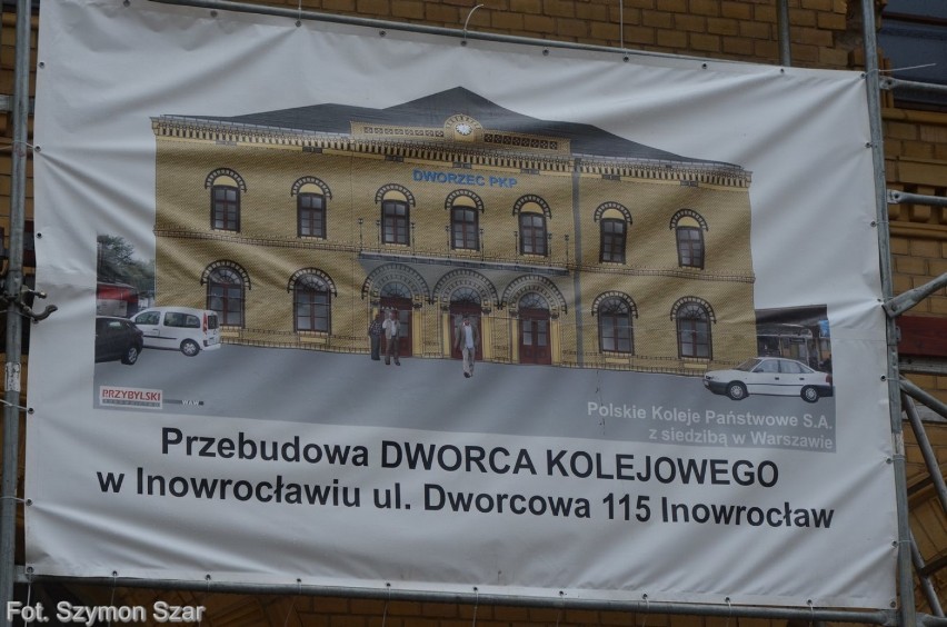 Trwa remont dworca PKP w Inowrocławiu [aktualne zdjęcia]