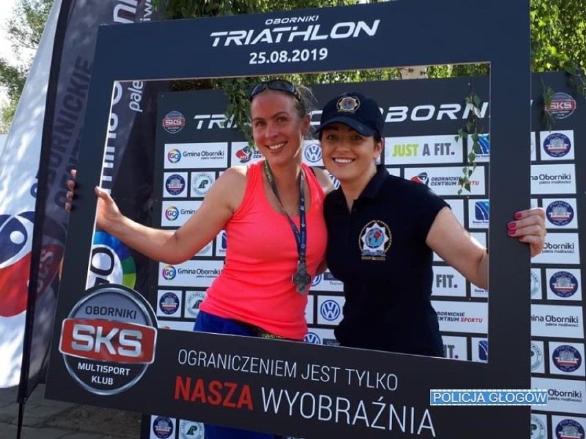 Głogów: Aspirant Barbara Szyrner została Mistrzynią Polski Policjantek w Triathlonie 