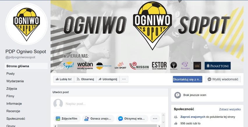 17. Ogniwo Sopot – 956 lajków (poprzednio 14 miejsce - 894)