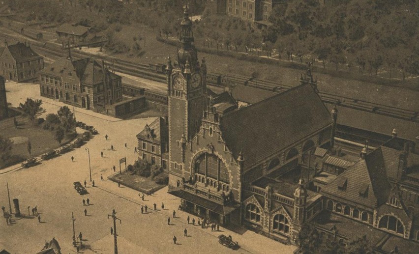 1900 r. Dworzec Główny w Gdańsku