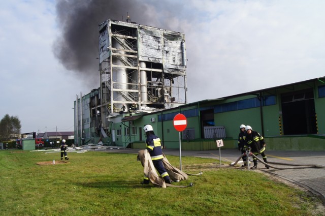 Pożar pod Radomskiem. Płonął zakład w Bloku Dobryszyce