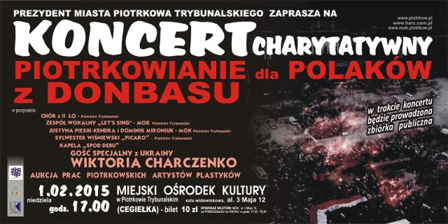 Koncert charytatywny dla Polaków z Donbasu w Piotrkowie
