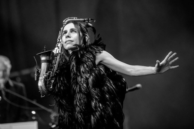 PJ Harvey podczas koncertu w Dolinie Trzech Stawów (mat. organizatorów)