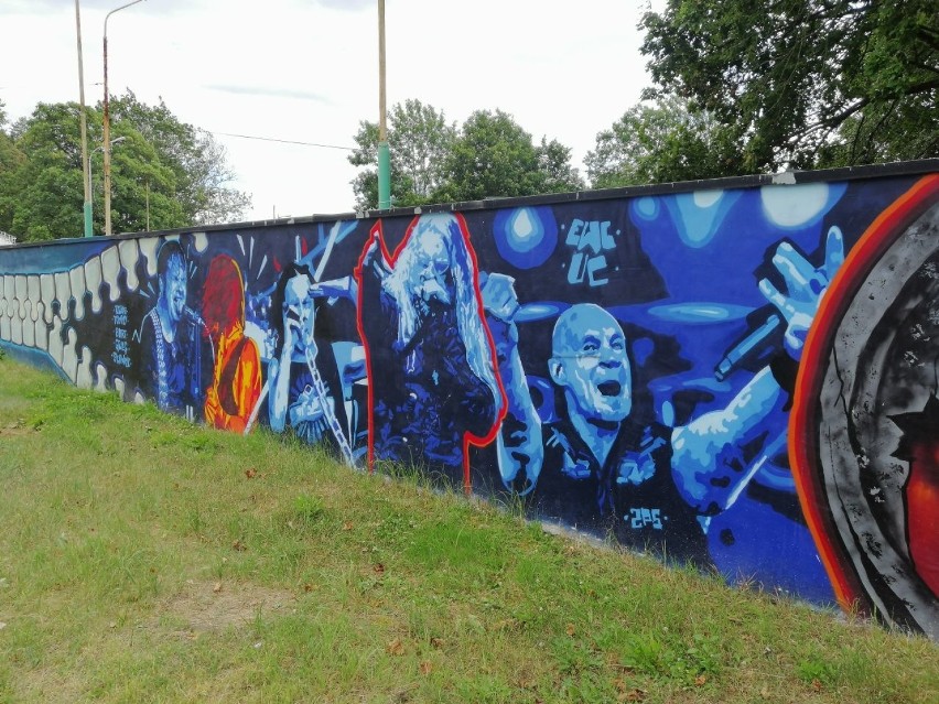 Mural w Goleniowie ocenzurowany. Ktoś zamazał "satanistyczne" symbole