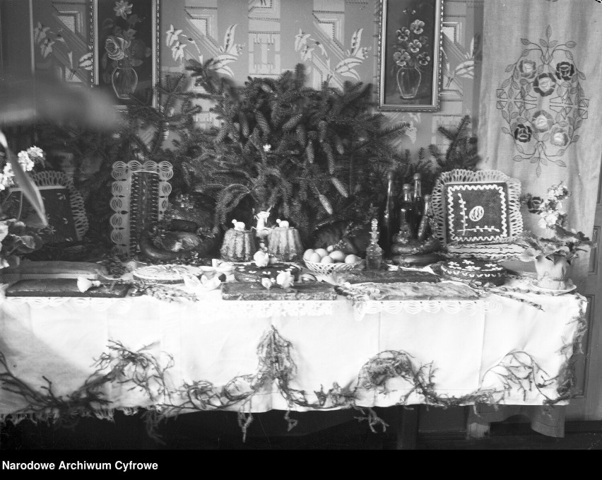 Dekoracja stołu wielkanocnego, 1937