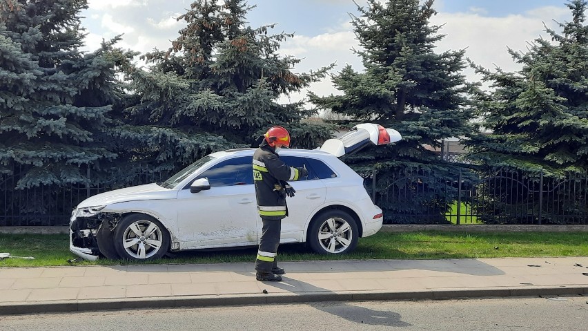 Wypadek w Kaliszu. Zderzenie dwóch na ulicy Korczak