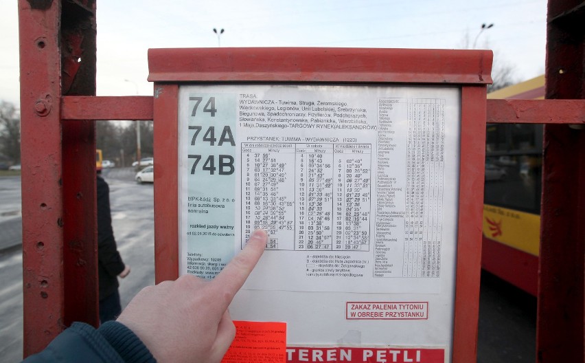Nowe rozkłady linii 74 w Łodzi- mają być czytelniejsze dla seniorów